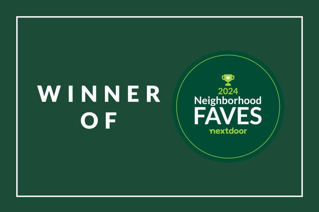 Huge thanks to our amazing neighbors for helping us become a 2024 @Nextdoor Neighborhood Fave! This award means so much for our business and helps us continue to grow in our community!